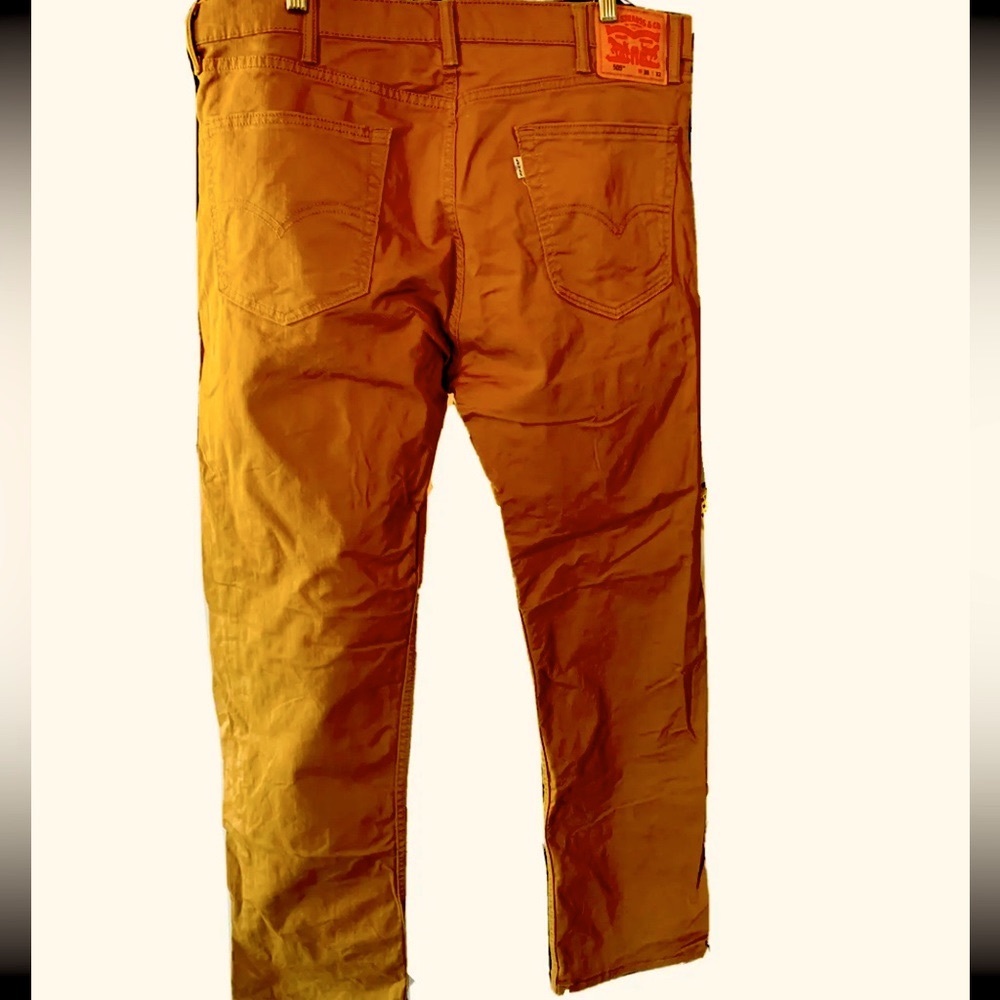 LEVI’S 505 Brown Tan Jeans Men’s 38 W X 32L Work Pants Levi Strauss 505